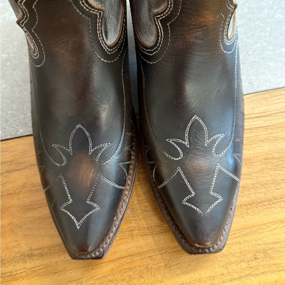 Freebird Misty Ice Tall Western Leather Boots Size 6 - Picture 7 of 16